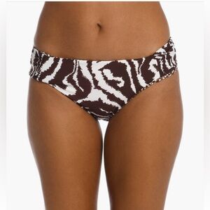 La Blanca Women's Reversible Hipster Swim Bottoms Java Brown NWT 16‎